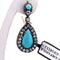 Boucles d'oreilles Boucles d'oreilles en or et argent, turquoise naturelle 58 Facettes