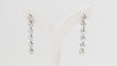Boucles d'oreilles 4.3cm pendants d'oreilles en or blanc et diamants 58 Facettes 32256