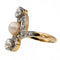 Bague 50 Bague Or jaune, Or blanc Perle, Diamant 58 Facettes 2845395CN