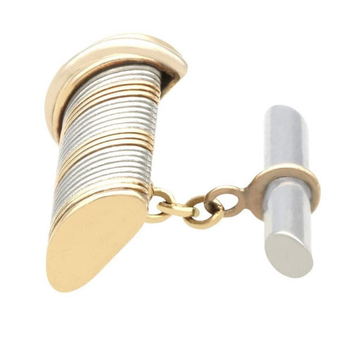 Boutons de manchettes Cartier or et acier
