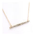 Collier COLLIER LIGNE DIAMANTS OR GRIS & OR JAUNE 58 Facettes