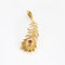 Pendentif Pendentif "plume" en or jaune et diamants 58 Facettes P20L6