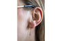 Boucles d'oreilles pendantes en or avec diamants taille ancienne.