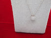 Collier Collier pendentif or blanc et diamants 58 Facettes