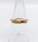 Bague 52.5 Demi alliance vintage or 14k et 0,95 carats diamants radiant Fancy Yellow 58 Facettes A06113