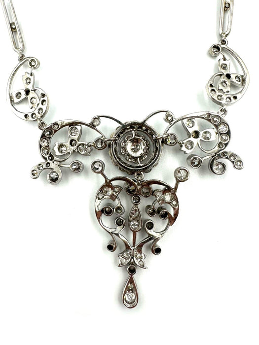 Collier Collier 19ème or, argent et diamants (5.4ct) 58 Facettes