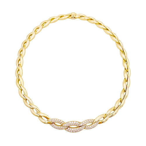 Collier Collier Van Cleef & Arpels, or jaune, diamants. 58 Facettes 34851