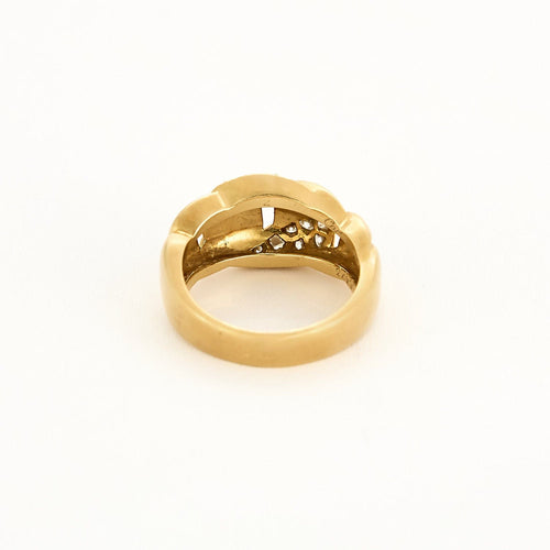 CARTIER - BERGAME - Bague en or jaune et diamants