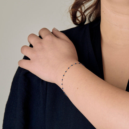 GIGI Clozeau - Classique Gigi - Bracelet en or jaune et résine bleu