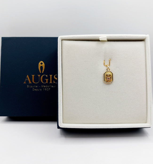 Pendentif AUGIS - Pendentif médaille d'amour or "+ qu'hier - que demain" - L’Exclusive 58 Facettes J10792X000