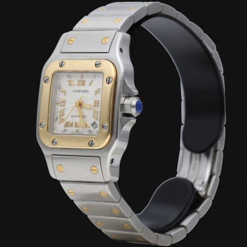 Montre Cartier Montre Santos De Cartier Galbee Pm 58 Facettes MT42393