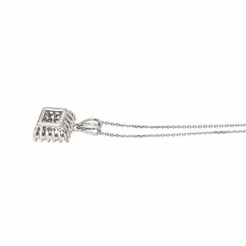 Collier Pendentif  Or blanc Diamant 58 Facettes 4061322CN