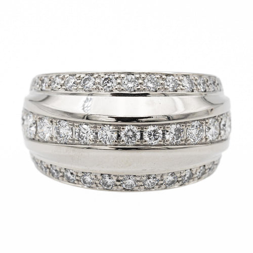Bague 57 Chopard Bague Bandeau La Strada Or blanc Diamant 58 Facettes 2549311CN