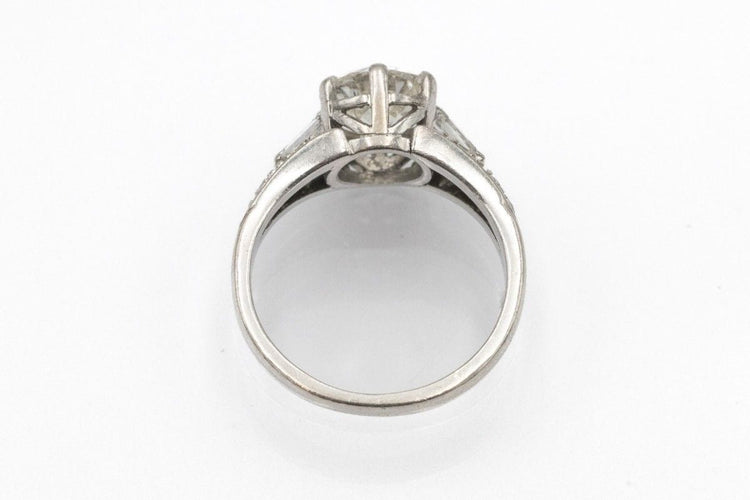 Bague 46 Bague ancienne en or blanc et diamants taille ancienne 58 Facettes 11618