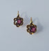 Boucles d'oreilles Boucles d’oreilles dormeuses anciennes or et grenat rhodolite 58 Facettes