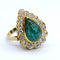 Bague Bague en or jaune avec émeraude 58 Facettes