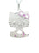 Collier Collier Hello Kitty – Or blanc 18K – 6.1g – Diamants & Saphir rose 1ct 58 Facettes