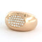 Bague 55 Bague en or rose avec diamants taille brillant jusqu'à 0,80 ct 58 Facettes