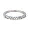 52 Bague  Demi-alliance  Or blanc Diamant 58 Facettes 4286142CN