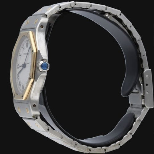 Montre Cartier Montre Santos Ronde Octagon Or Jaune 18K Et Acier 58 Facettes MT42350