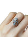 Bague 51 Bague Belle Epoque en platine sertie de 3 diamants 58 Facettes