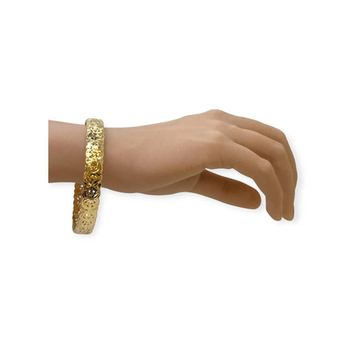 Bracelet Bracelet jonc ajouré or jaune 58 Facettes 330080091