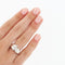 Bague 49 BAGUE ETOILE EN OR BLANC 18 CARATS 58 Facettes REF 3082/13