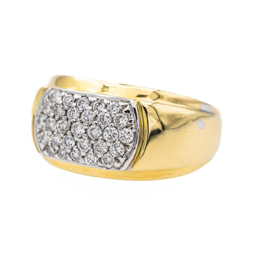 Bague 54 Bague Or jaune, Or blanc Diamant 58 Facettes 3130843CN