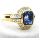 Bague 59 Bague vintage en saphir et diamant 58 Facettes