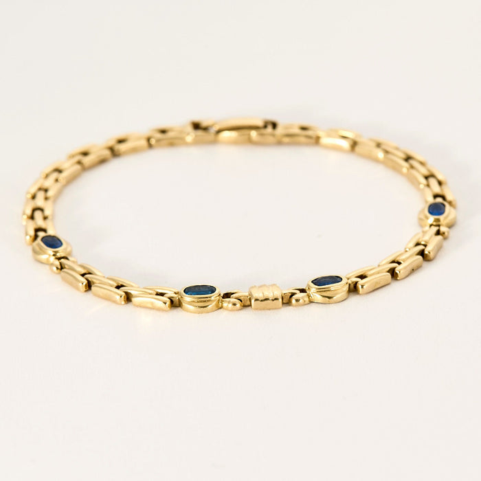 Bracelet or jaune saphir