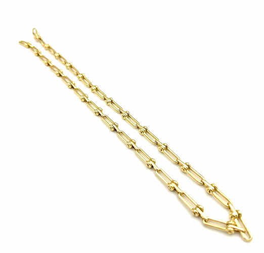 Collier FRED. Collier vintage or jaune 18K 58 Facettes
