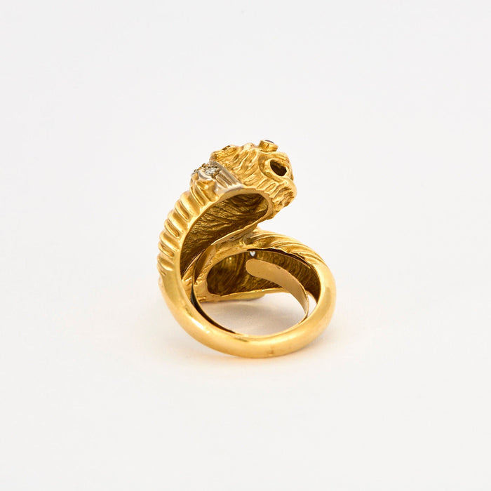 LALAOUNIS - Bague Vintage Tête de Lion