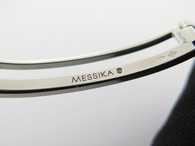 Bracelet bracelet MESSIKA  move romane 6514 or blanc diamant jonc 15 cm 58 Facettes 268783