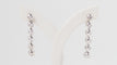 Boucles d'oreilles 4.3cm pendants d'oreilles en or blanc et diamants 58 Facettes 32256