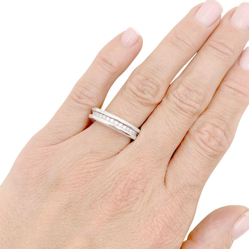 Bague 54 Bague Bulgari, "Alliance B.Zero1", or blanc et diamants. 58 Facettes 35002