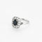 Bague 56 Bague en or blanc, saphir et diamants 58 Facettes B250363