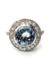 Bague Bague or blanc aigue-marine diamants 58 Facettes