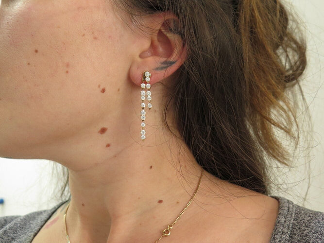 Boucles d'oreilles boucles d'oreilles PIAGET g38r3100 2.78cts or & 30 diamants s 58 Facettes 271083