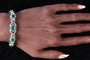 Bracelet Bracelet vintage luxueux : diamants 16 carats, émeraudes colombiennes 7 carats 58 Facettes 16196-0083