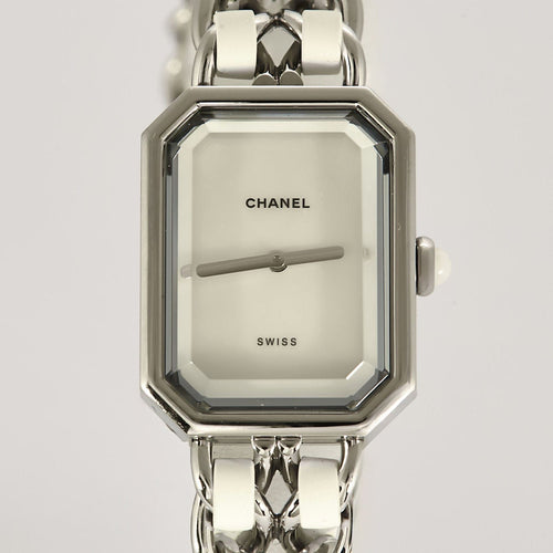 Montre Montre Chanel Première en acier et cuir XXL 58 Facettes