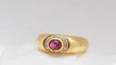 Bague 51 Bague or jaune, rubis et diamants 58 Facettes 26675