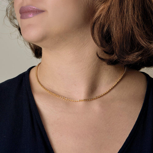 Collier Collier en or jaune 22K, fermoir antiquisant 58 Facettes MON1072