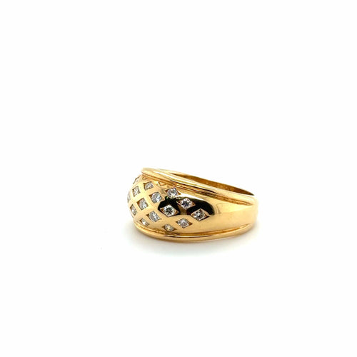Bague 58 Bague or jaune et diamants 58 Facettes 469/18