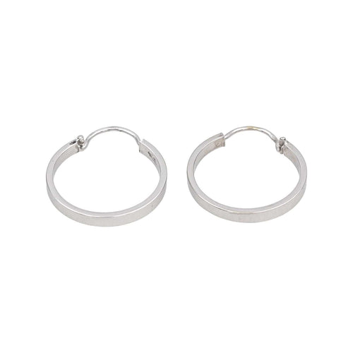 Boucles d'oreilles Boucles d'oreilles Créoles  Or blanc 58 Facettes 4890758CN