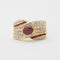 Bague 55 Bague rubis diamants 58 Facettes