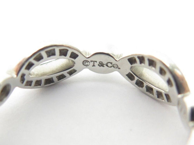 Bague 50 bague TIFFANY & CO t 50 en platine & 65 diamants platinium 58 Facettes 224720