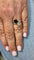 Bague 51 Bague ancienne Toi et Moi saphir de Siam et diamants 58 Facettes