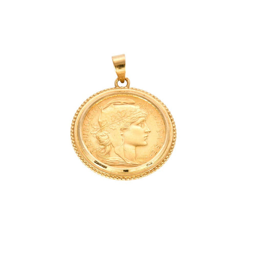Pendentif Pendentif Porte Pièce 20 Francs 58 Facettes