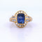 Bague 59 Bague vintage saphir et diamant 58 Facettes