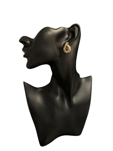 Boucles d'oreilles Boucles d'oreilles or jaune avec diamants naturels de 2,50 carats certifiés HRD 58 Facettes